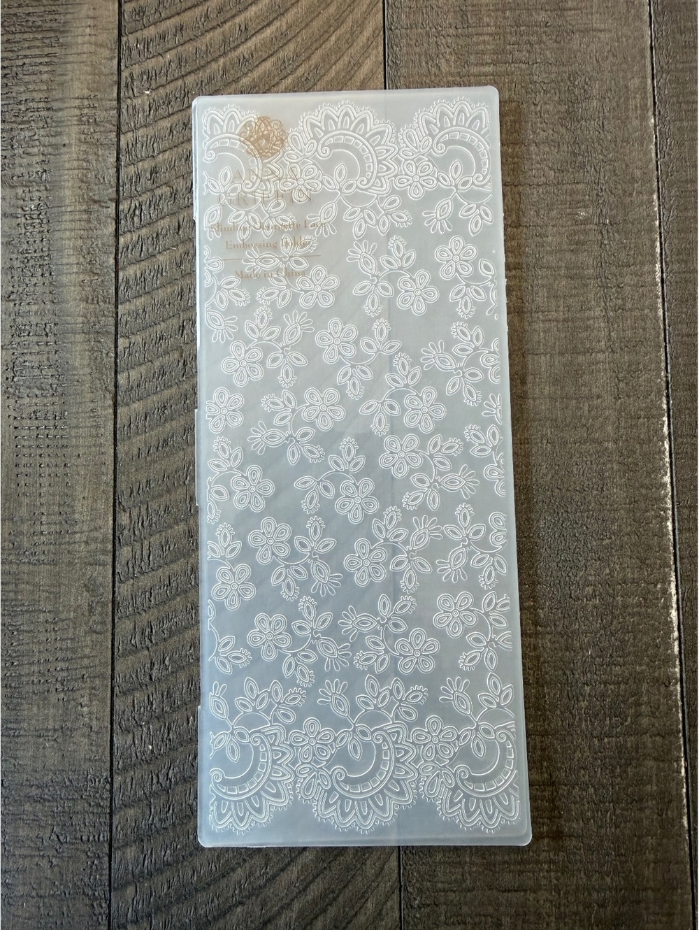 Anna Griffin Slimline Georgette Lace Embossing Folder